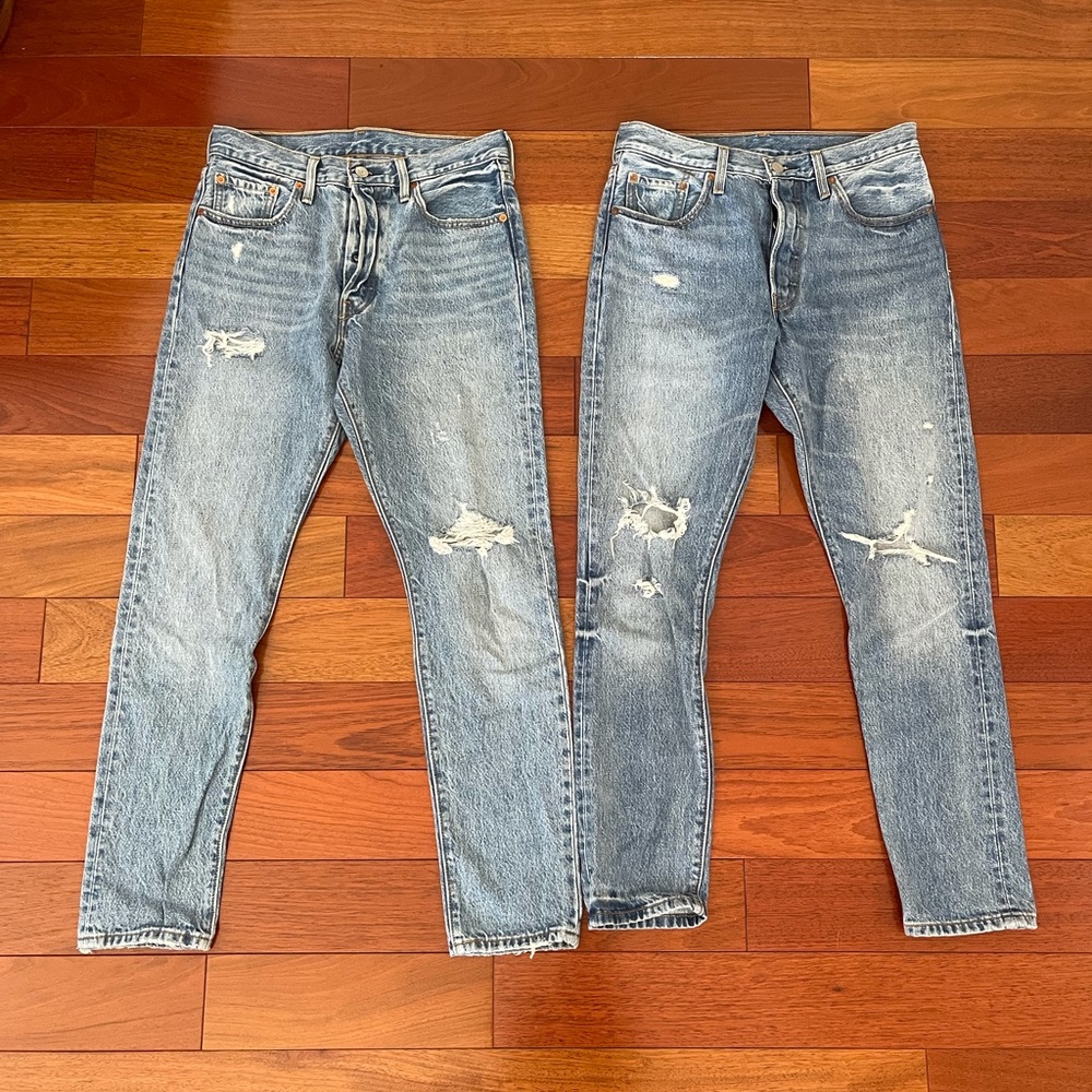 Levi’s 501 S Skinny Jeans Bundle 28x30